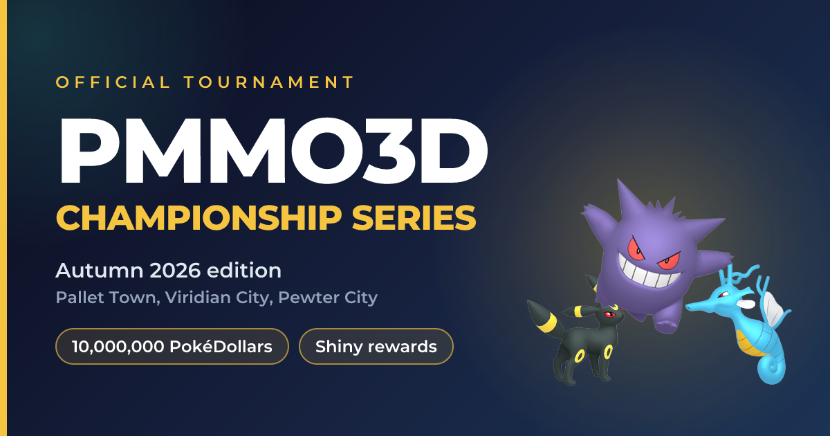 PMMO3D Championship Series, the official tournament | Pokémon MMO 3D